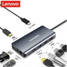 Lenovo type-c dock LX0808 adapter HDMI/VGA/ gigabit port adapter cable interface USB3.0 HUB